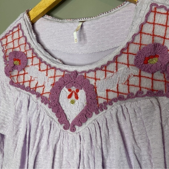Free People Begonia Embroidered Top - Picture 3 of 8